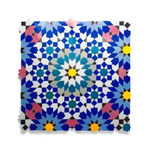 Zellige Tile Ankboutia – Purple Blue