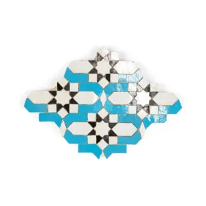 Zellige Tile Dazzle – Blue Cyan