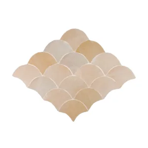 Zellige Tile Fishscale 23x30cm – Mesa Taupe