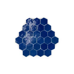 Zellige Tile Hexagonal 23x26cm – Blue