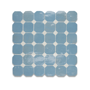 Zellige Tile Octagonal 30x30cm – Blue Gray