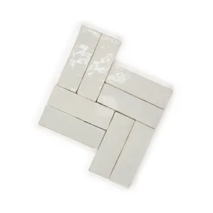 Zellige Tile Rectangle 15x5cm – Off White