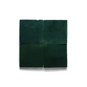 Zellige Tile Square 10x10cm – Dark Green
