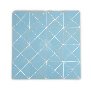 Zellige Tile Triangle 30x30cm – Blue Gray