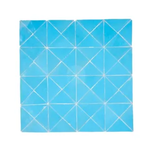 Zellige Tile Triangle 30x30cm – Blue Sky