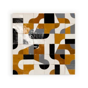 Zellige Tile Abstruct – Maze bronze