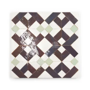 Zellige Tile Custom Retro Pixel – Aubergine