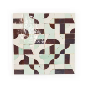 Zellige Tile Abstruct – Maze Aubergine