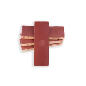 Zellige Tile Rectangle 15x5cm – Burgundy