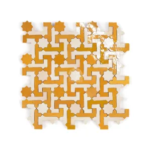 Zellige Tile Sevilla – White Bronze