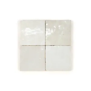 Zellige Tile Square 10x10cm – Off White