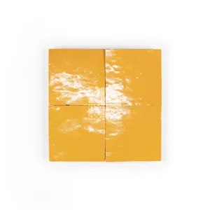 Zellige Tile Square 10x10cm – Yellow