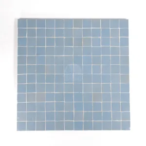 Zellige Tile Square 2.5x2.5cm – Blue Gray