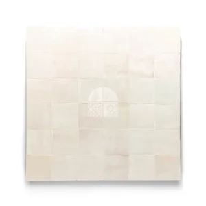 Zellige Tile Square 5x5cm – Off White